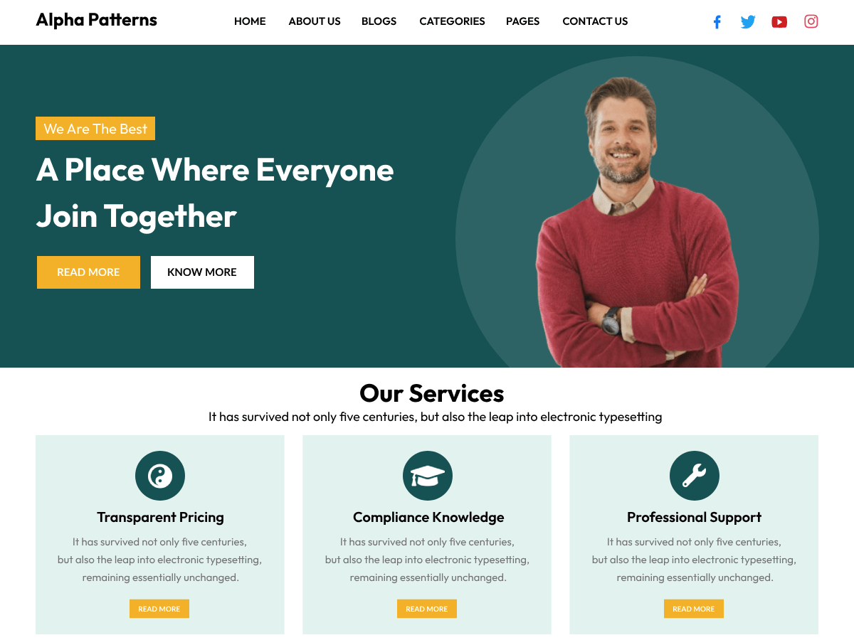 Alpha Patterns - Tema WordPress Alpha Patterns