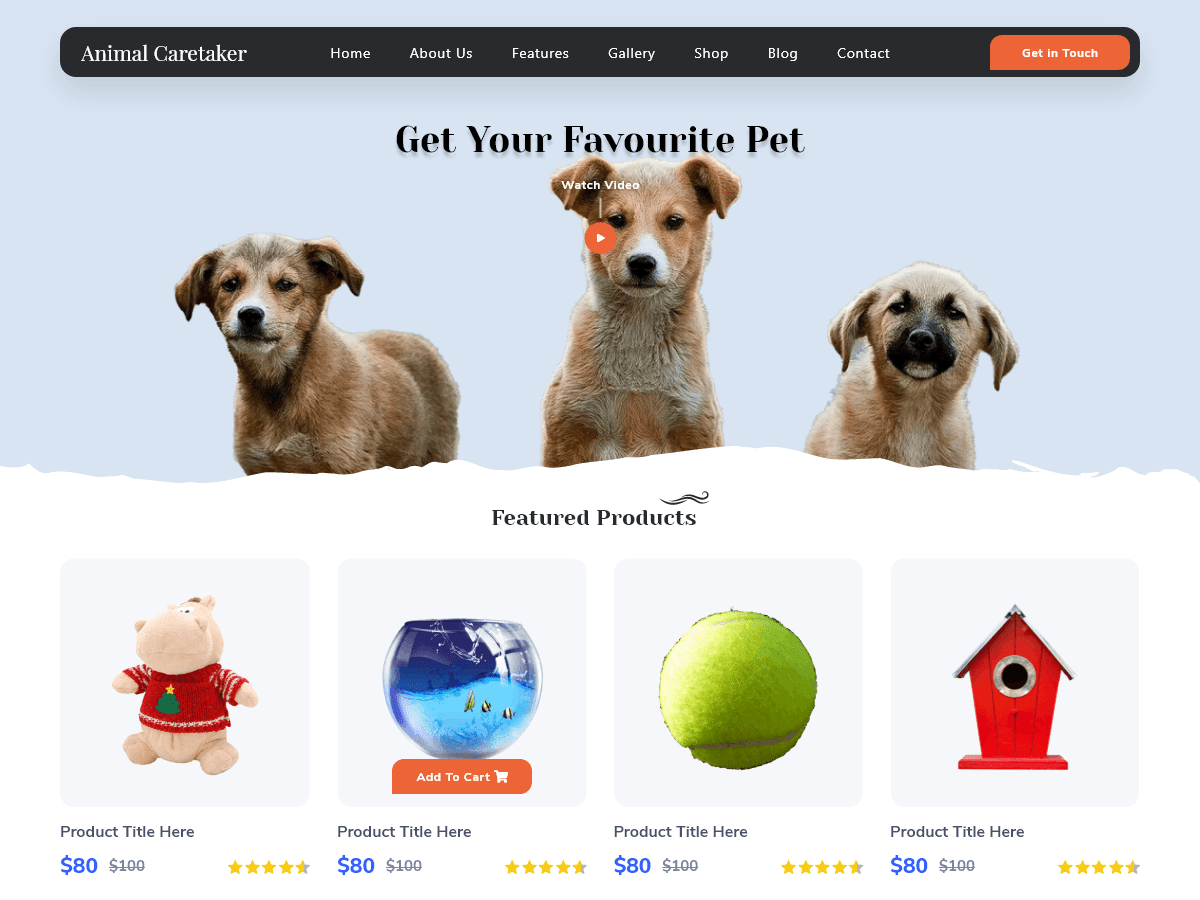 Animal Caretaker - Tema WordPress Animal Caretaker