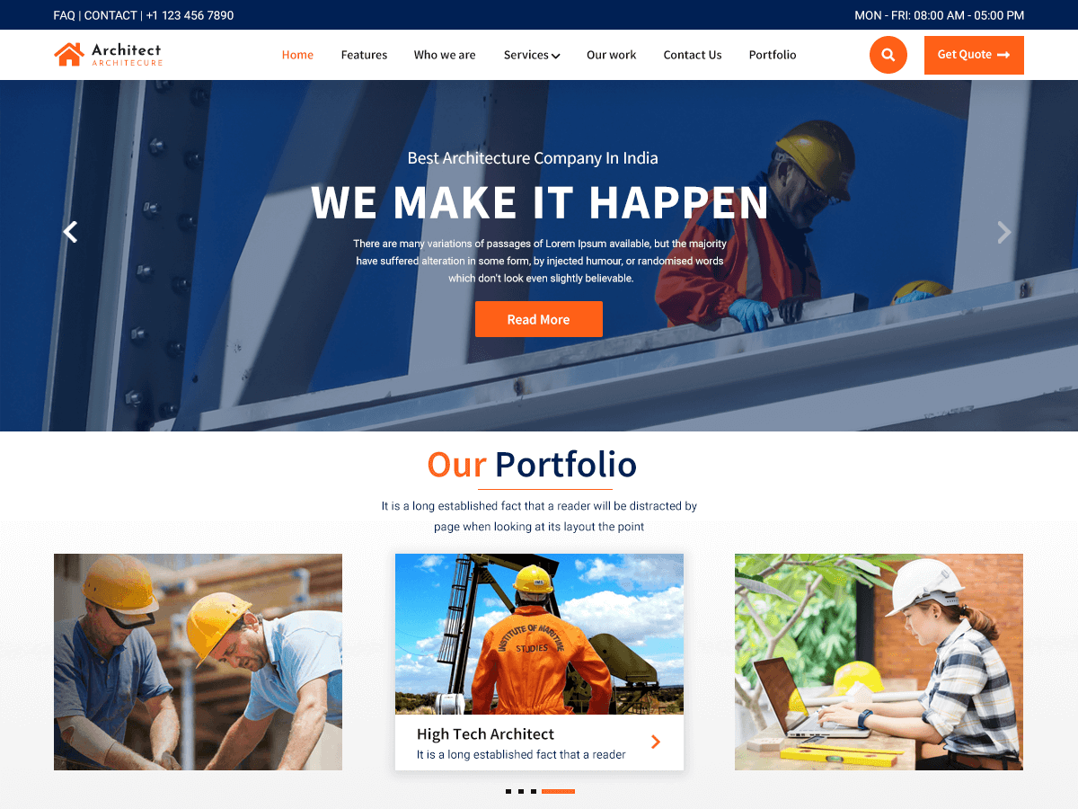 Architect Architecture - Tema WordPress Architect Architecture