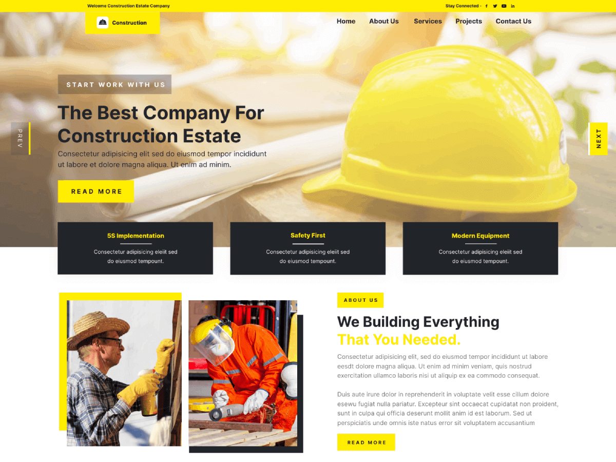Architect Civil Engineer - Tema WordPress Architect Civil Engineer