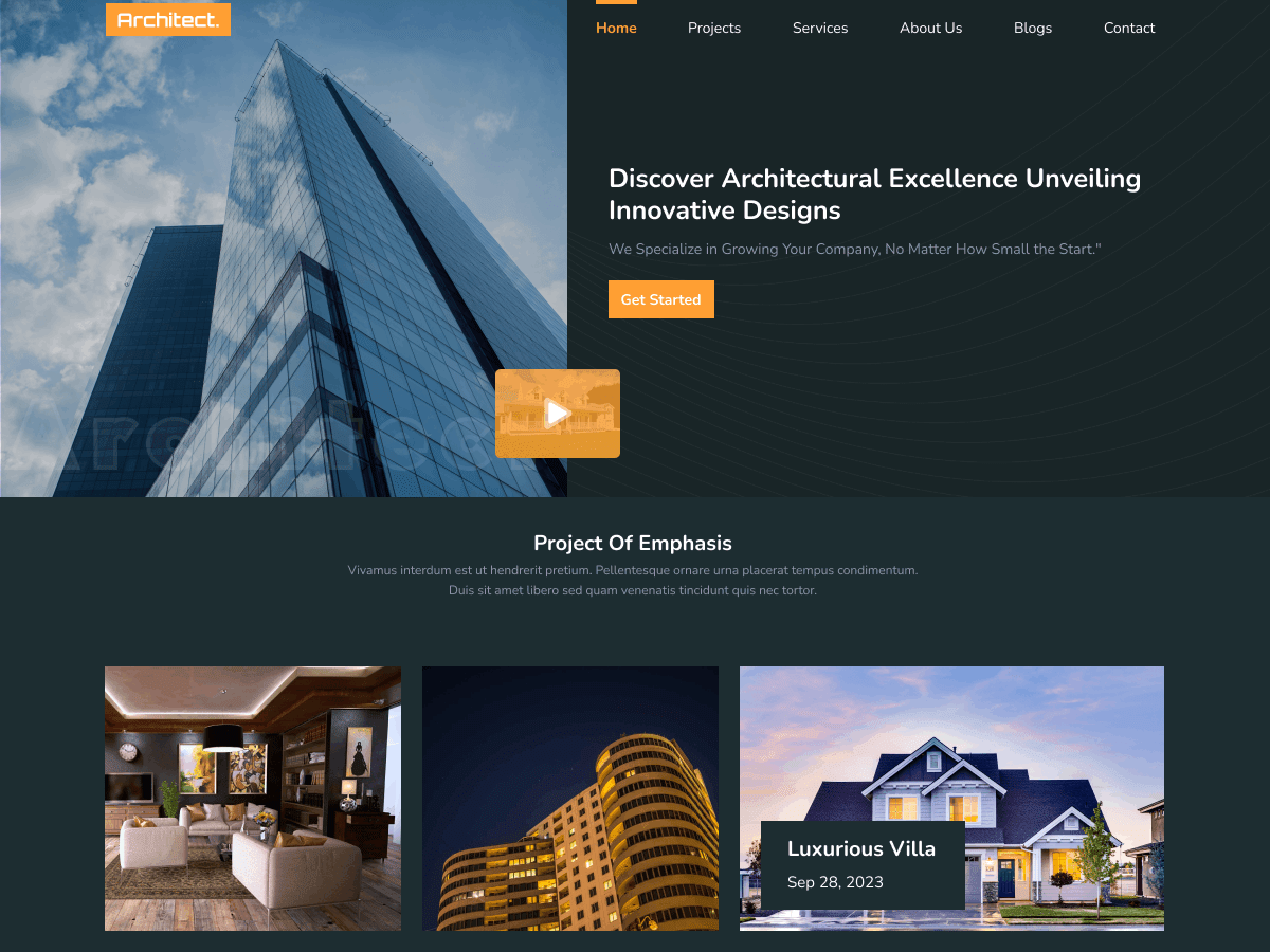Architect Construction - Tema WordPress Architect Construction