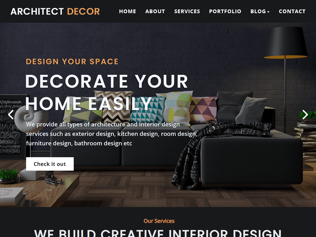 Architect Decor - Tema WordPress Architect Decor