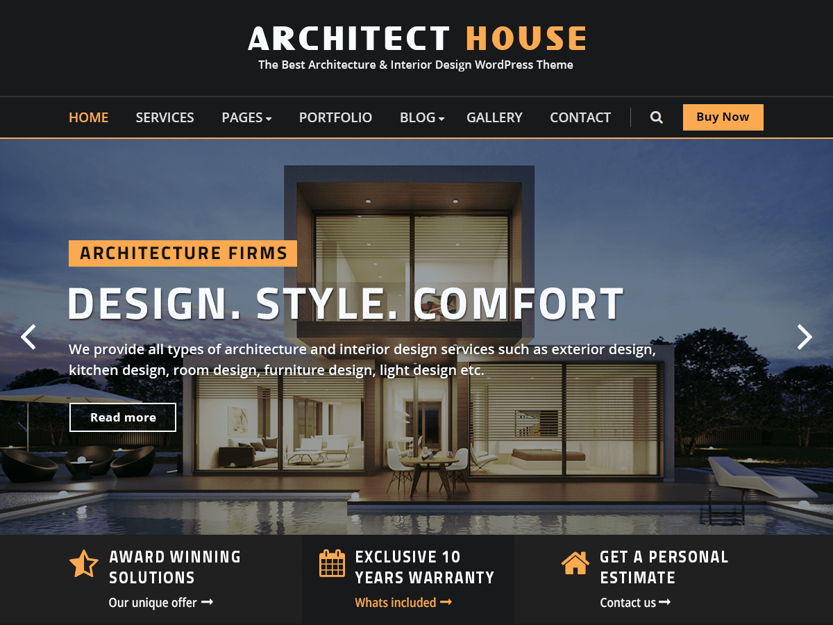 Architect House - Tema WordPress Architect House