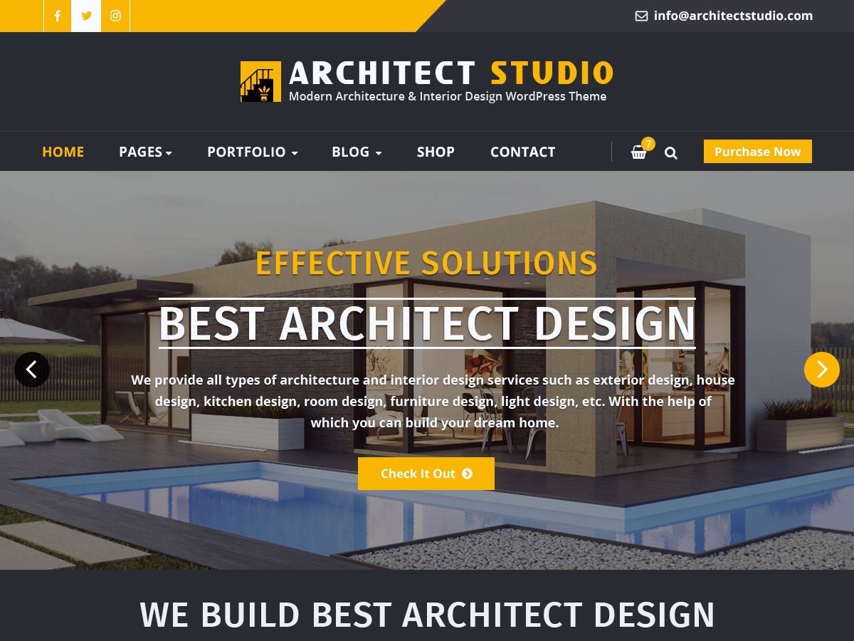 Architect Studio - Tema WordPress Architect Studio