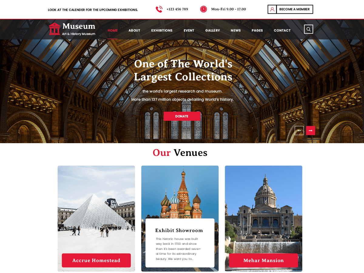 Art Gallery Museum - Tema WordPress Art Gallery Museum