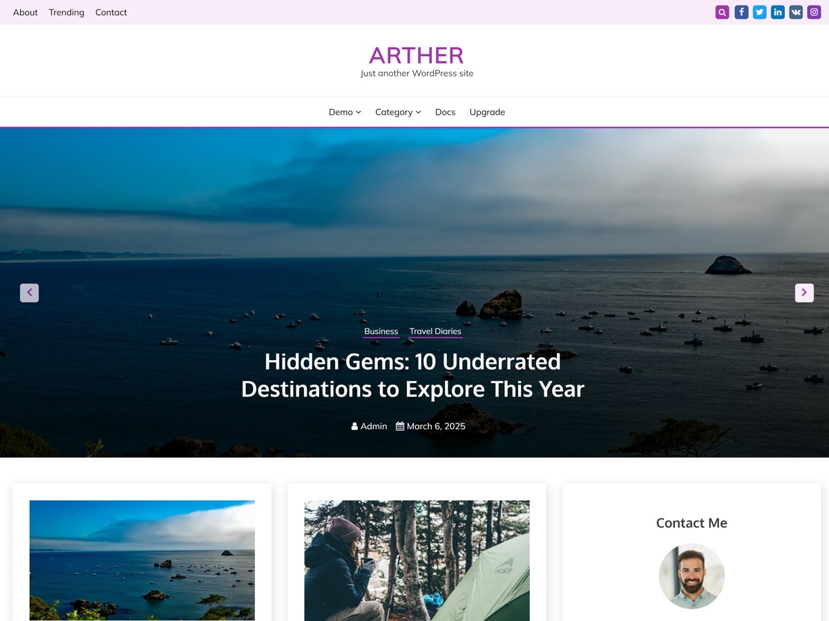 Arther - Tema WordPress Arther