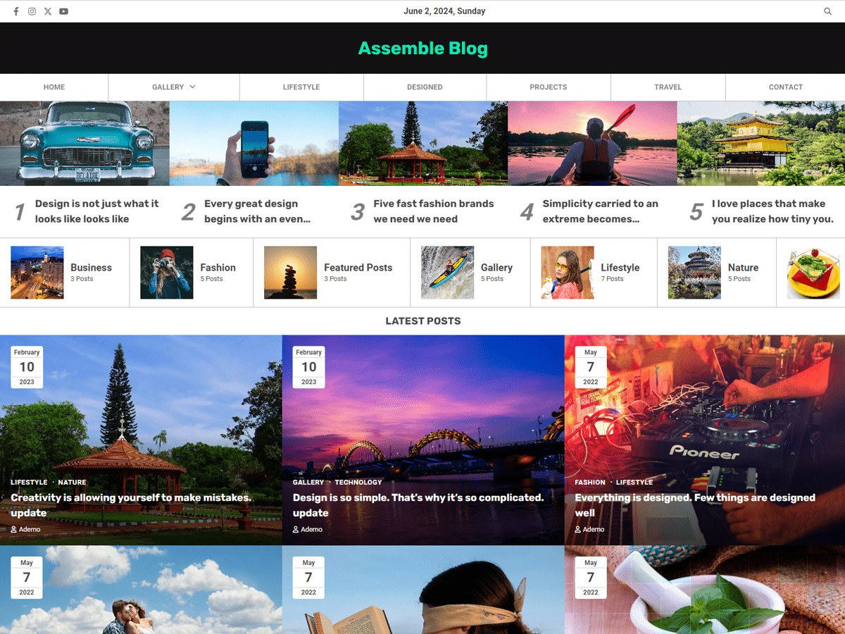 Assemble Blog - Tema WordPress Assemble Blog