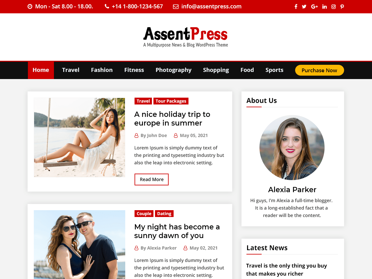 AssentPress - Tema WordPress AssentPress