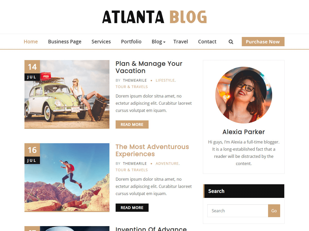 Atlanta Blog - Tema WordPress Atlanta Blog