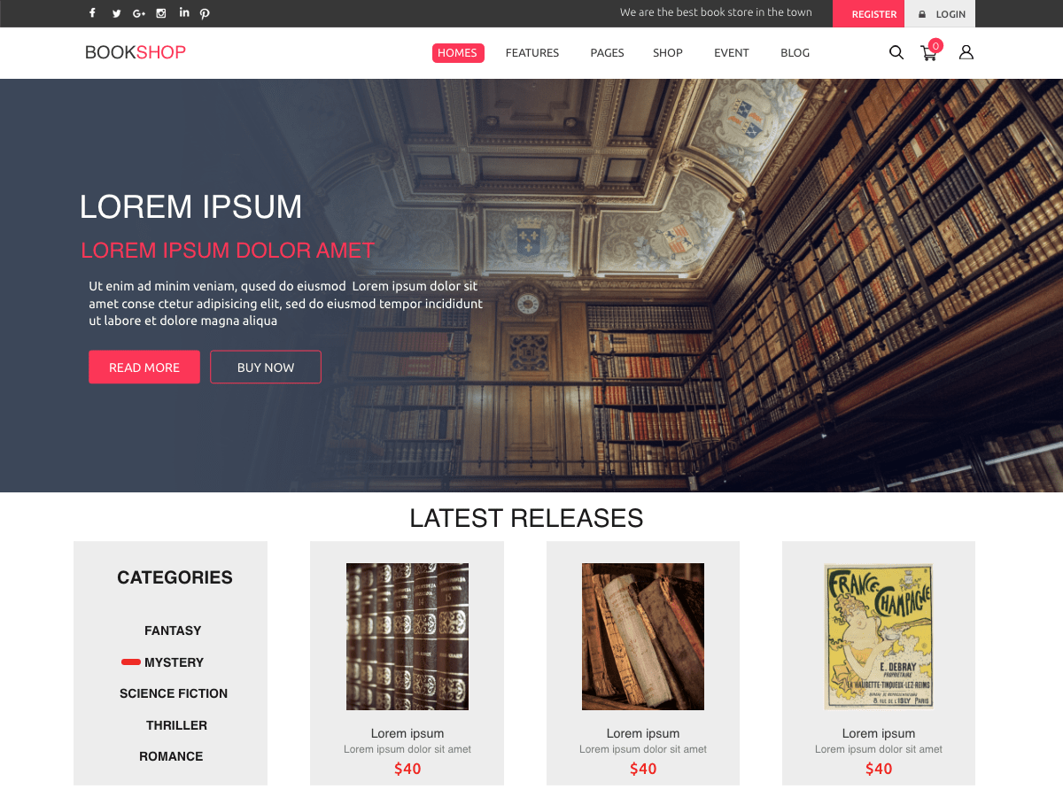 Author Book Publisher - Tema WordPress Author Book Publisher