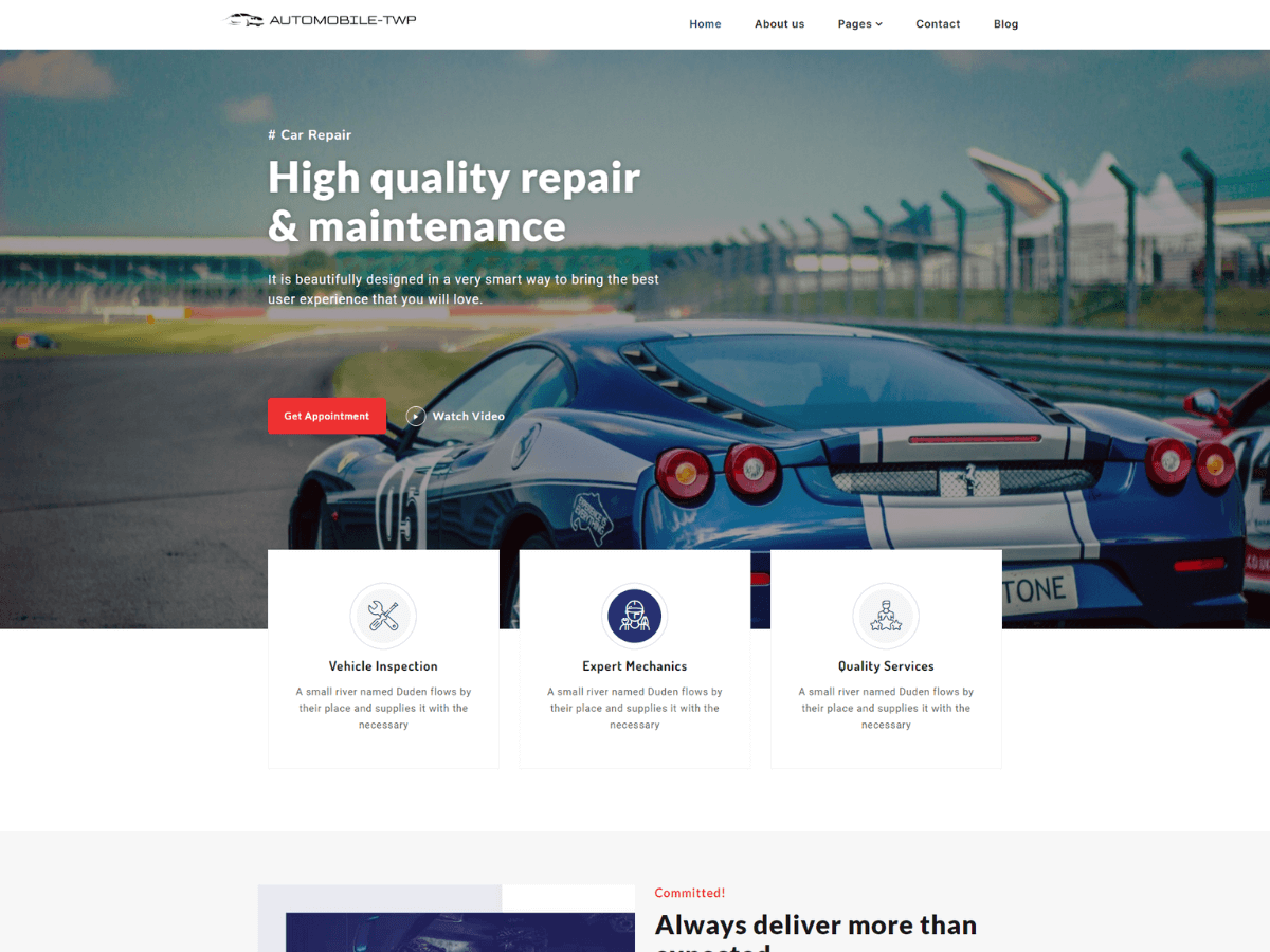 Automobile Elementor - Tema WordPress Automobile Elementor