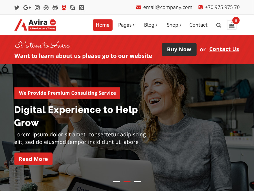 Avira - Tema WordPress Avira