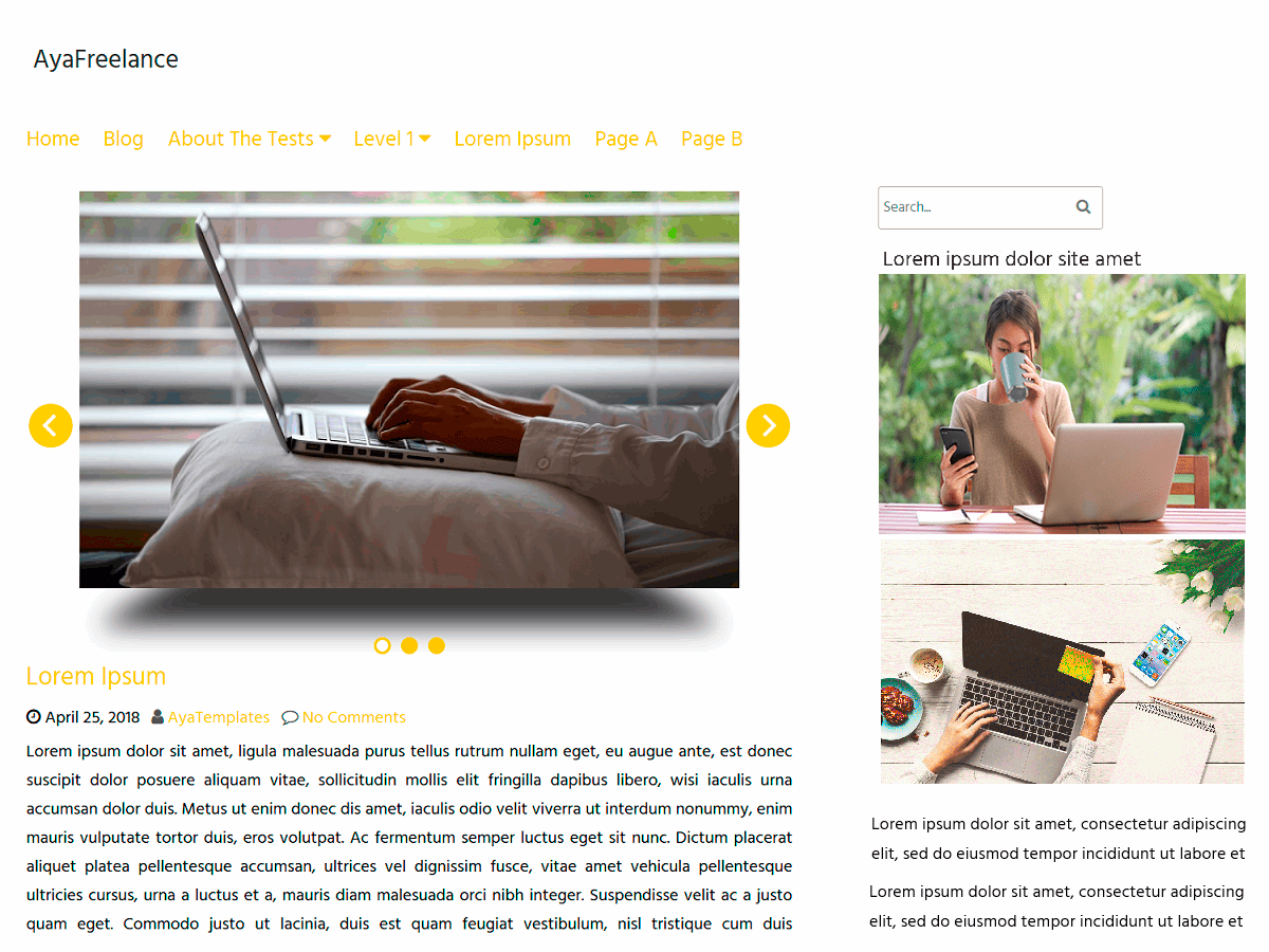 AyaFreelance - Tema WordPress AyaFreelance