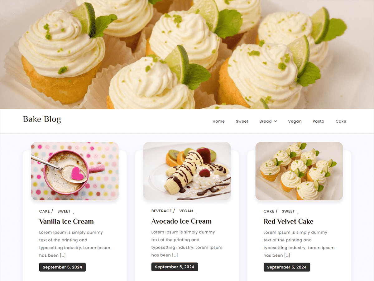Bake Blog - Tema WordPress Bake Blog