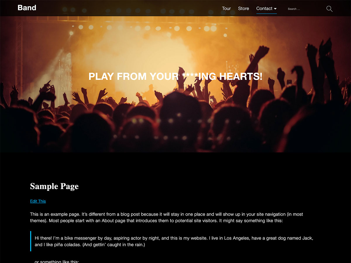 Bands - Tema WordPress Bands
