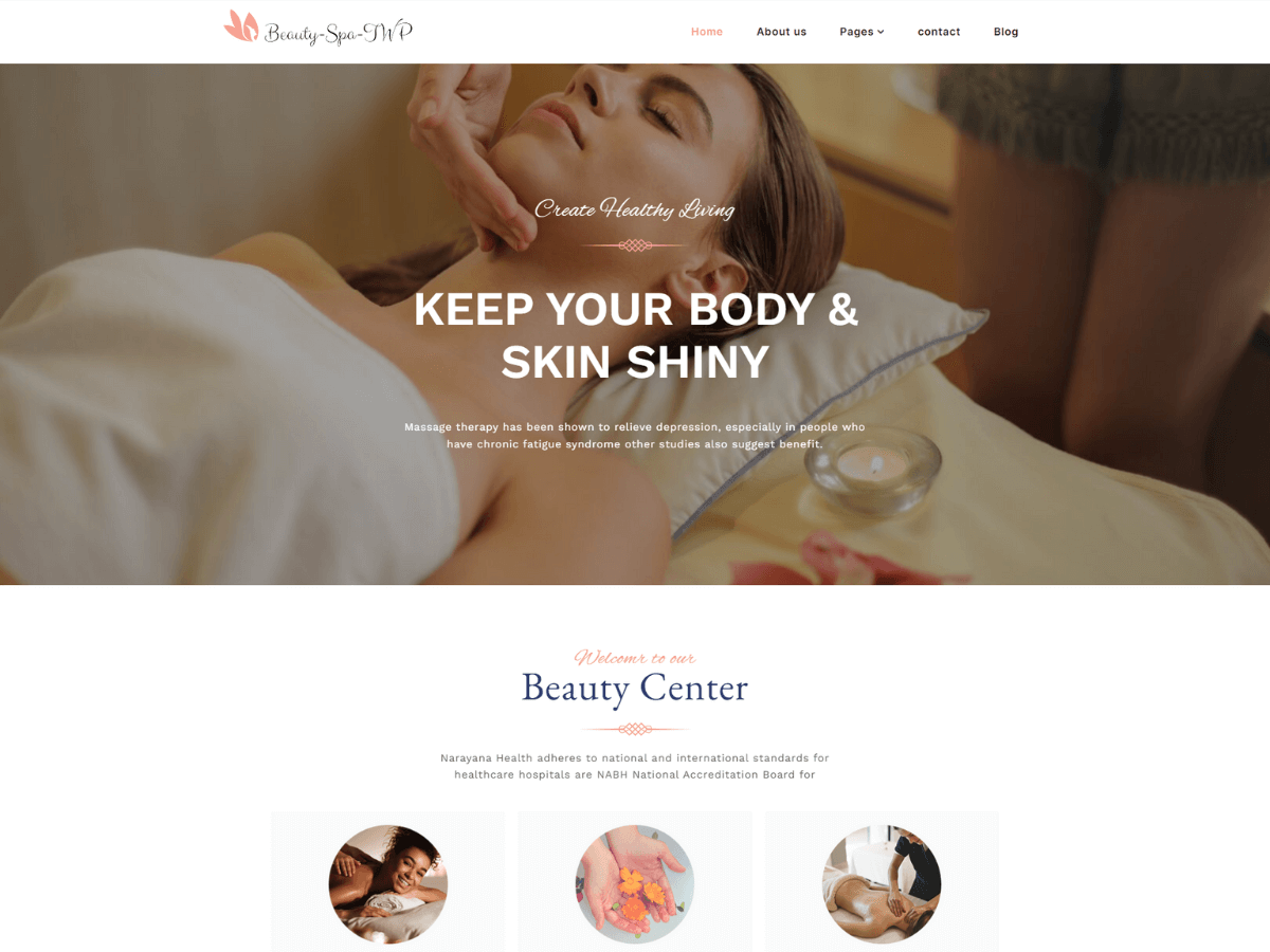 Beauty Parlour Elementor - Tema WordPress Beauty Parlour Elementor
