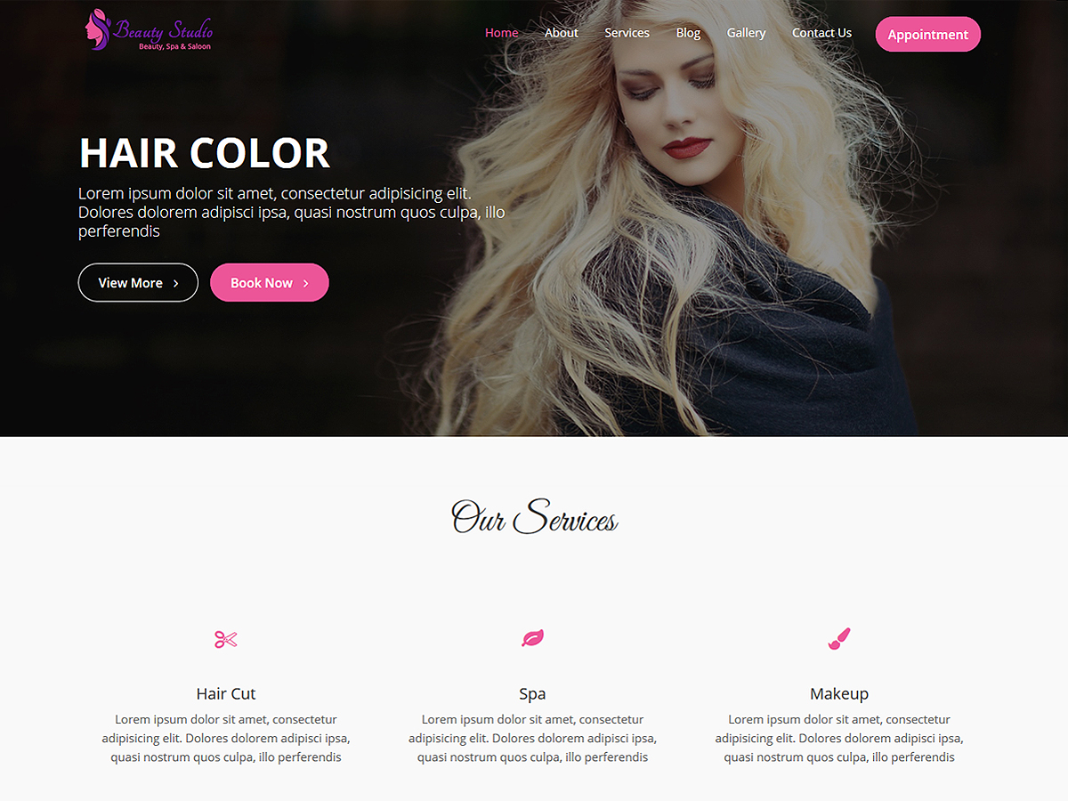 Beauty Studio - Tema WordPress Beauty Studio