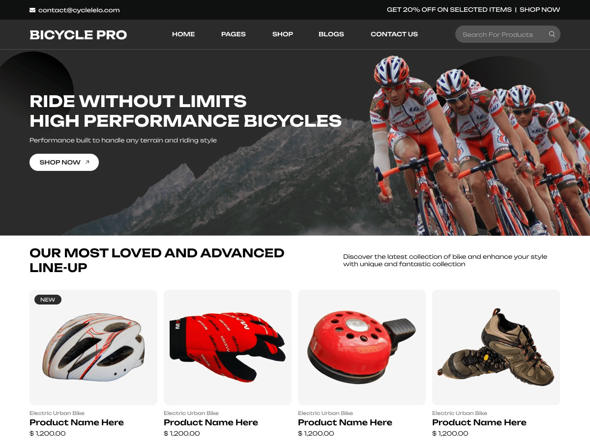 Bicycle Repair Shop - Tema WordPress Bicycle Repair Shop