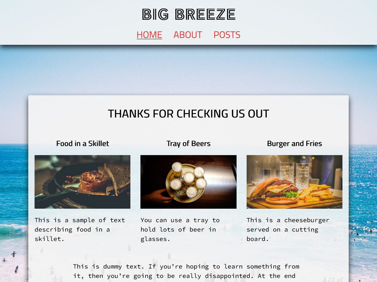 Big Breeze - Tema WordPress Big Breeze