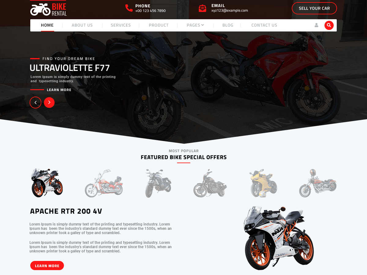 Bike Rental Services