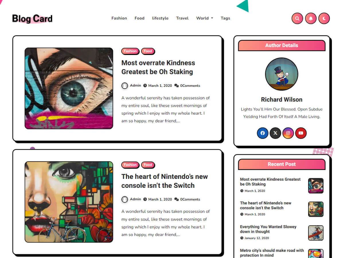 Blog Card