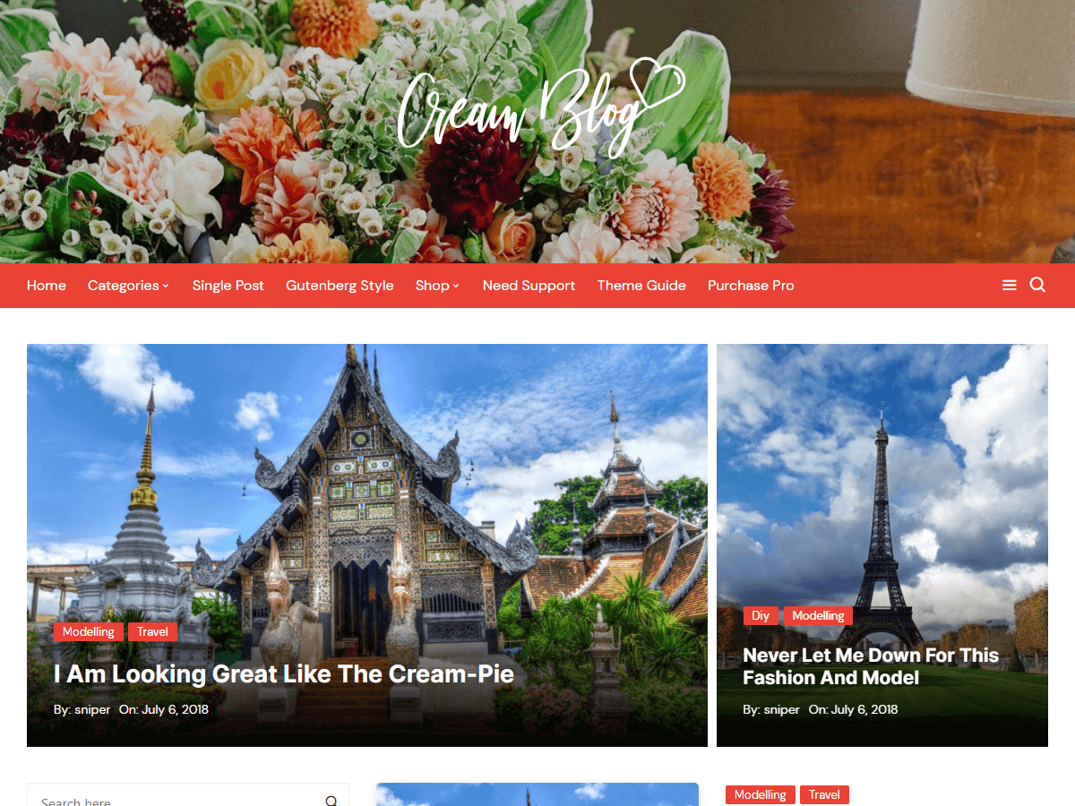 Blog do Creme - Tema WordPress Blog do Creme