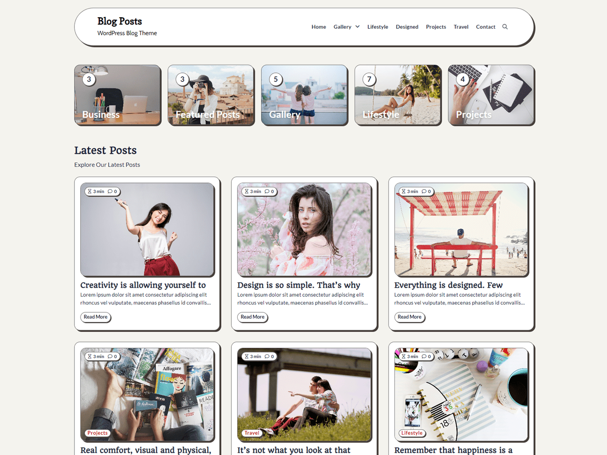 Blog Posts - Tema WordPress Blog Posts