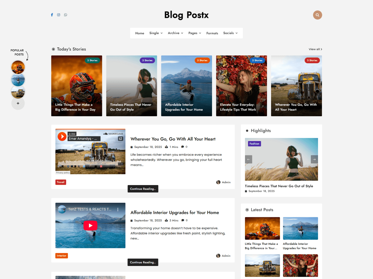 Blog Postx