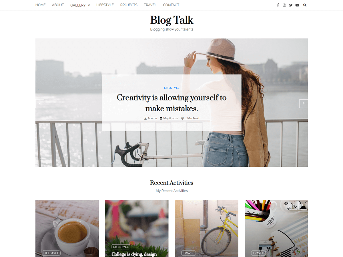 Blog Talk - Tema WordPress Blog Talk