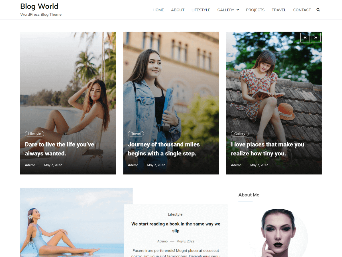 Blog World - Tema WordPress Blog World
