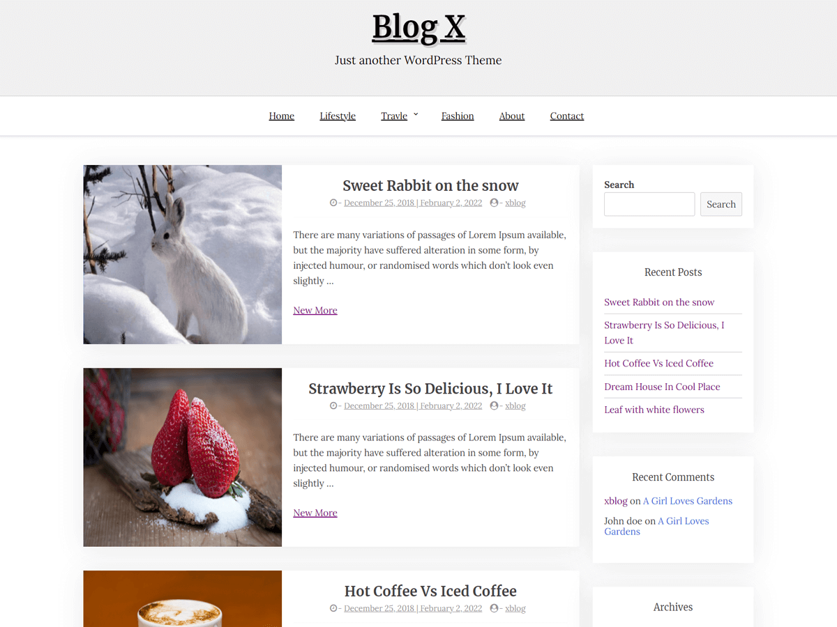 Blog X