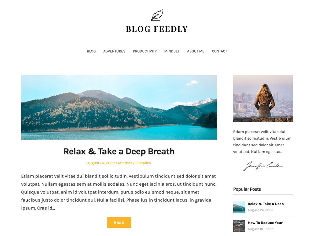 BlogFeedly - Tema WordPress BlogFeedly