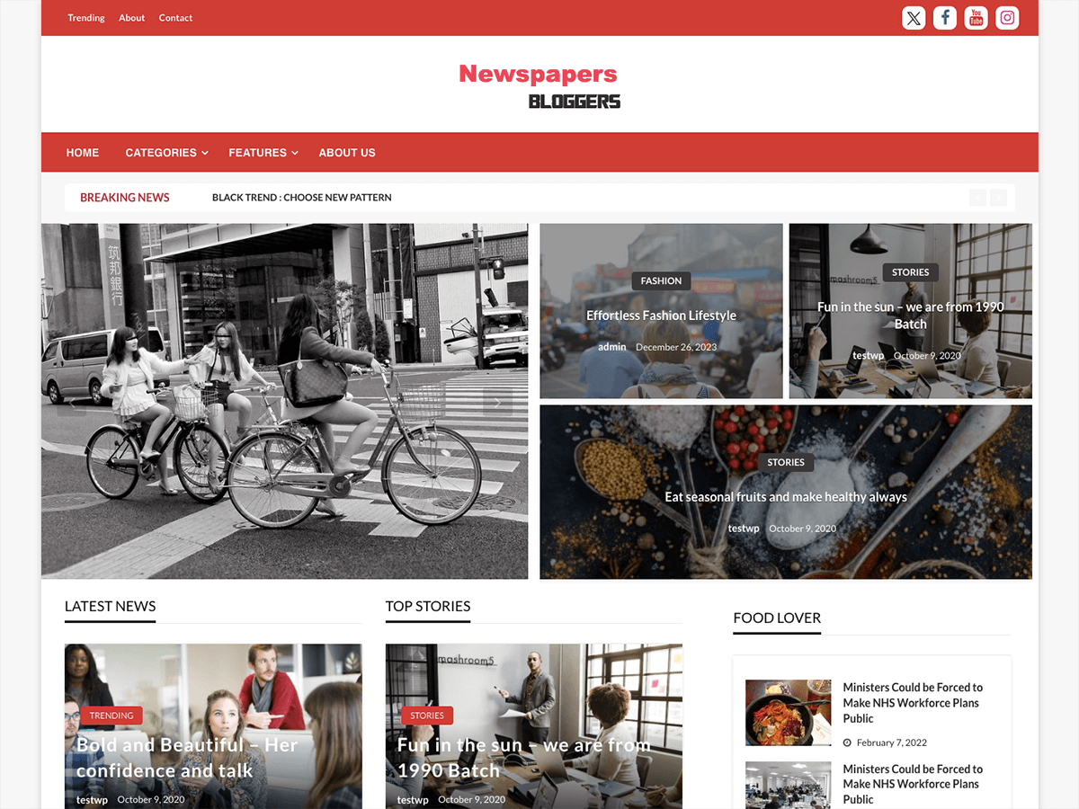 Blogger Newspaper