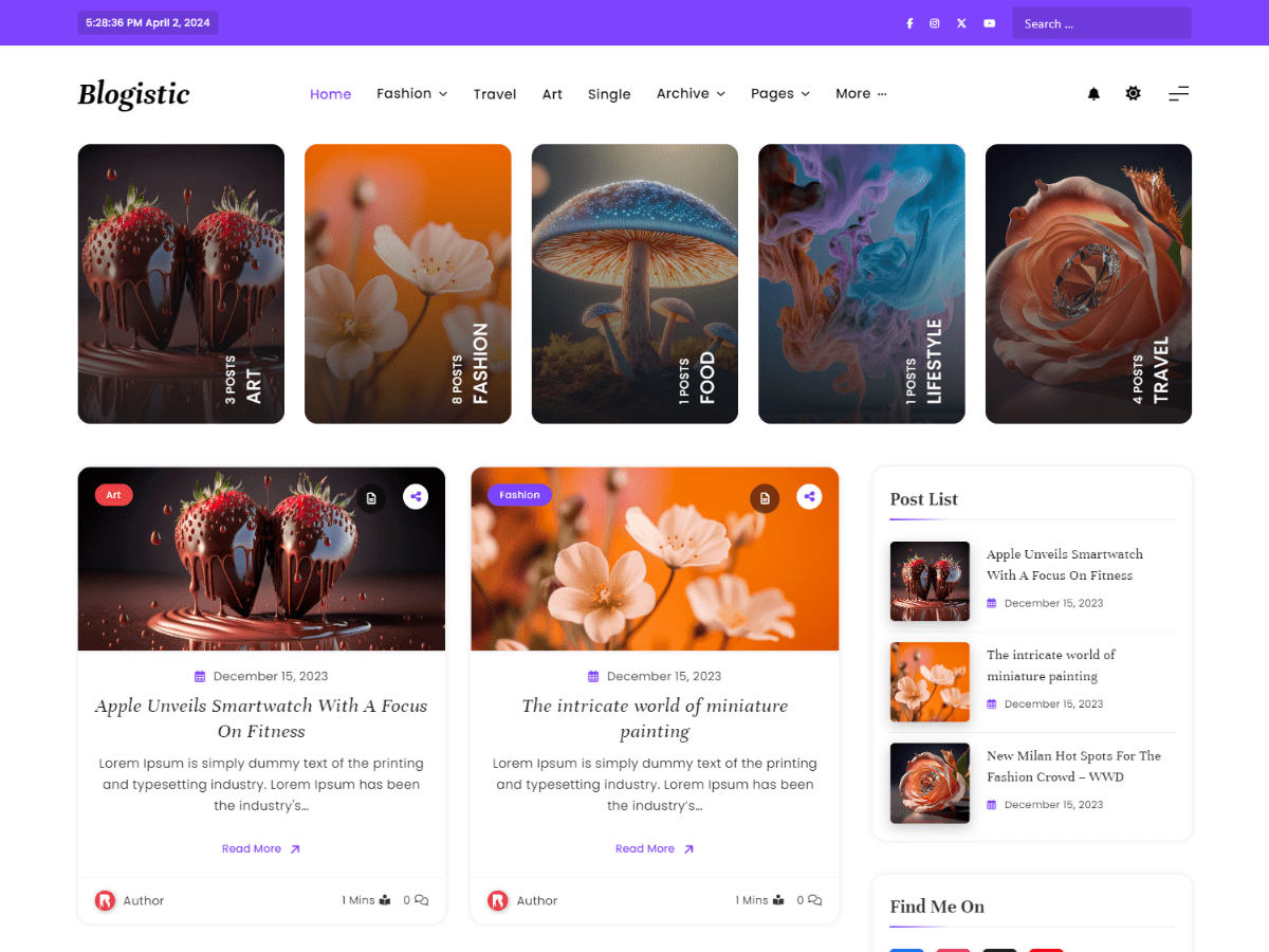 Blogistic - Tema WordPress Blogistic