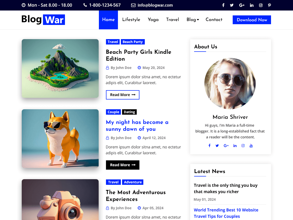BlogWar - Tema WordPress BlogWar