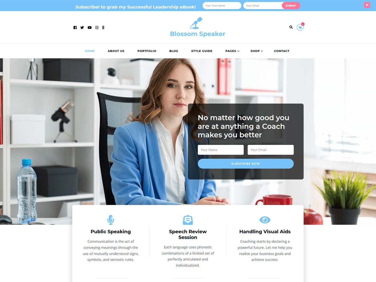 Blossom Speaker - Tema WordPress Blossom Speaker