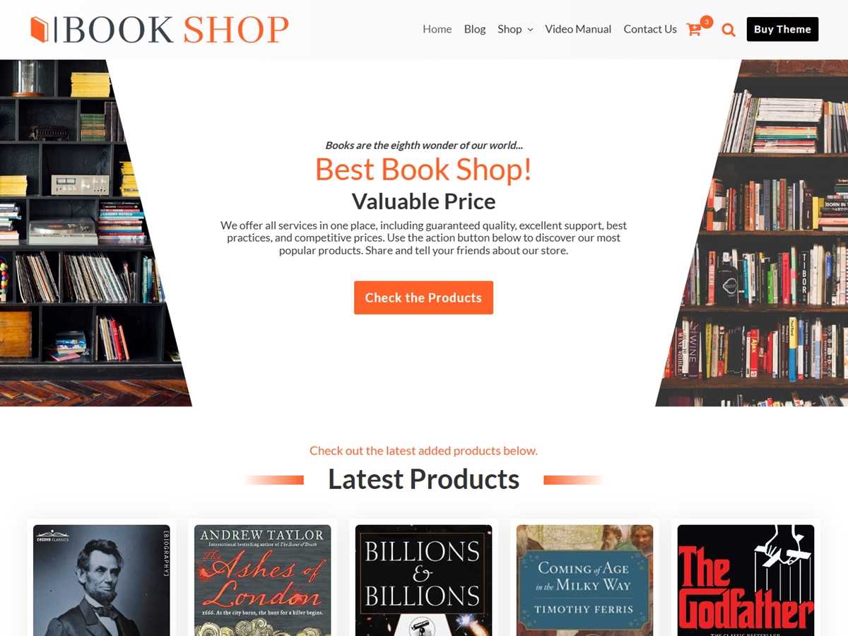 Book Shop - Tema WordPress Book Shop