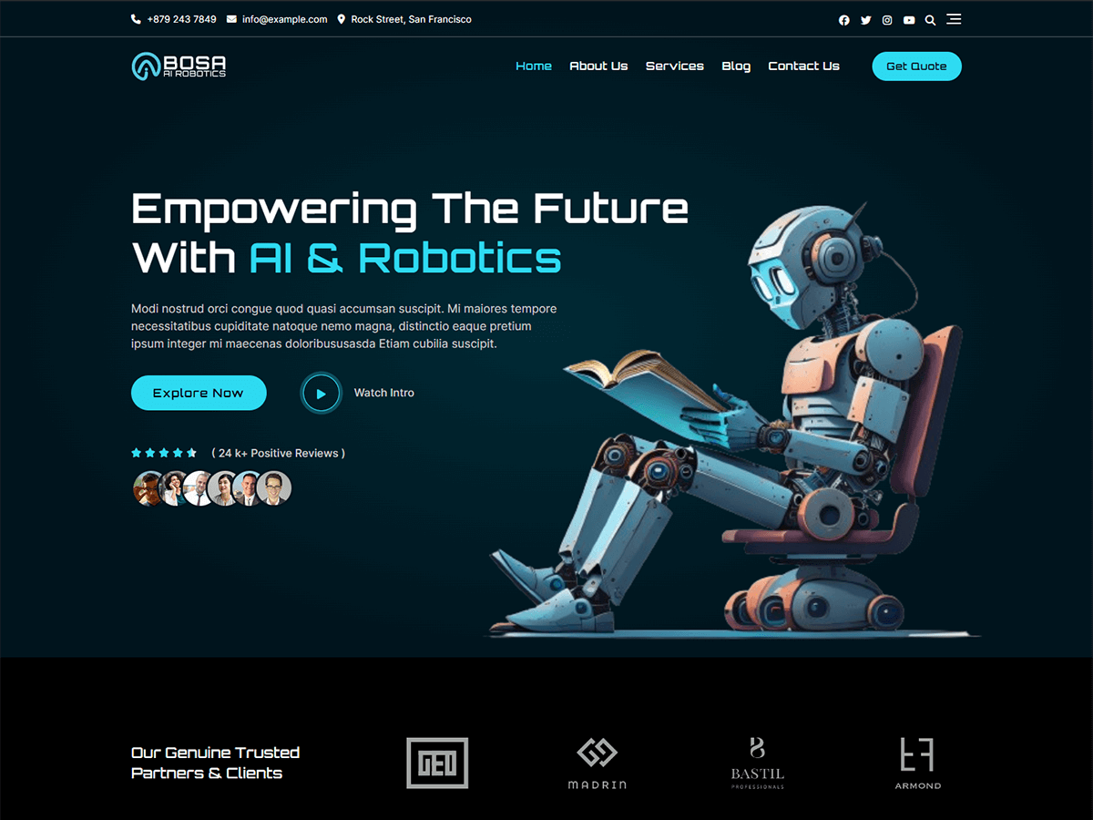 Bosa AI Robotics - Tema WordPress Bosa AI Robotics