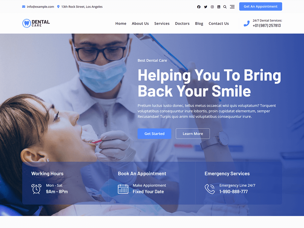 Bosa Dental Care - Tema WordPress Bosa Dental Care