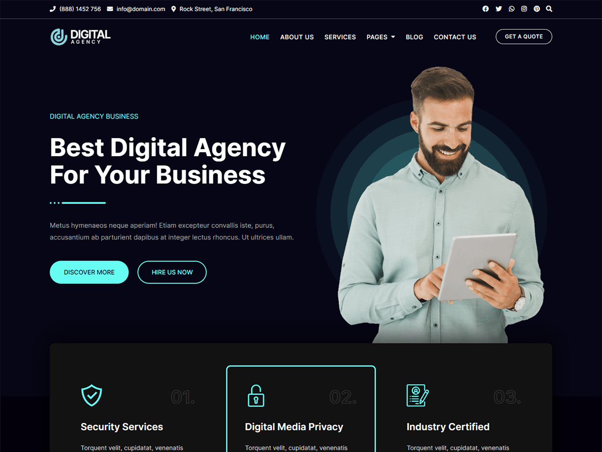 Bosa Digital Agency - Tema WordPress Bosa Digital Agency