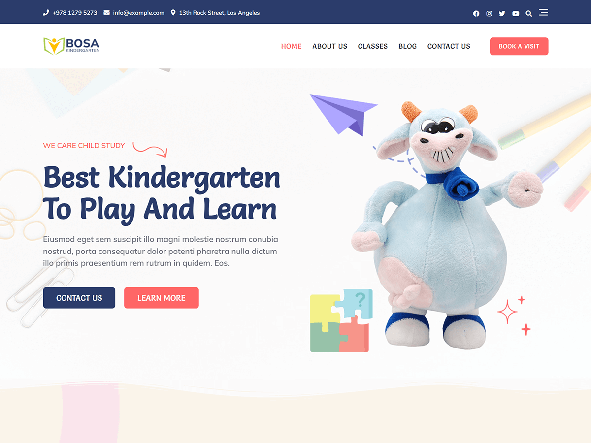 Bosa kindergarten - Tema WordPress Bosa kindergarten