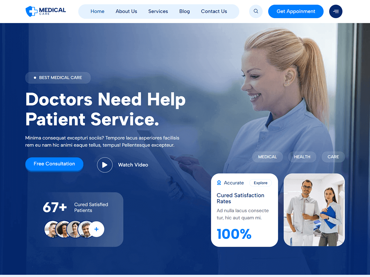 Bosa Medical Care - Tema WordPress Bosa Medical Care