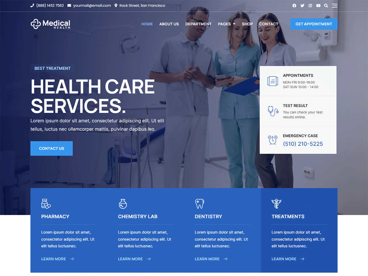 Bosa Medical Health - Tema WordPress Bosa Medical Health