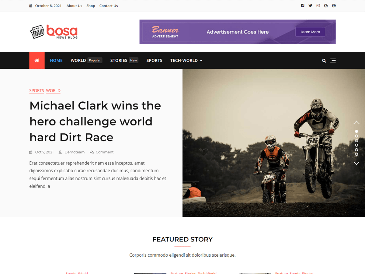 Bosa News Blog - Tema WordPress Bosa News Blog