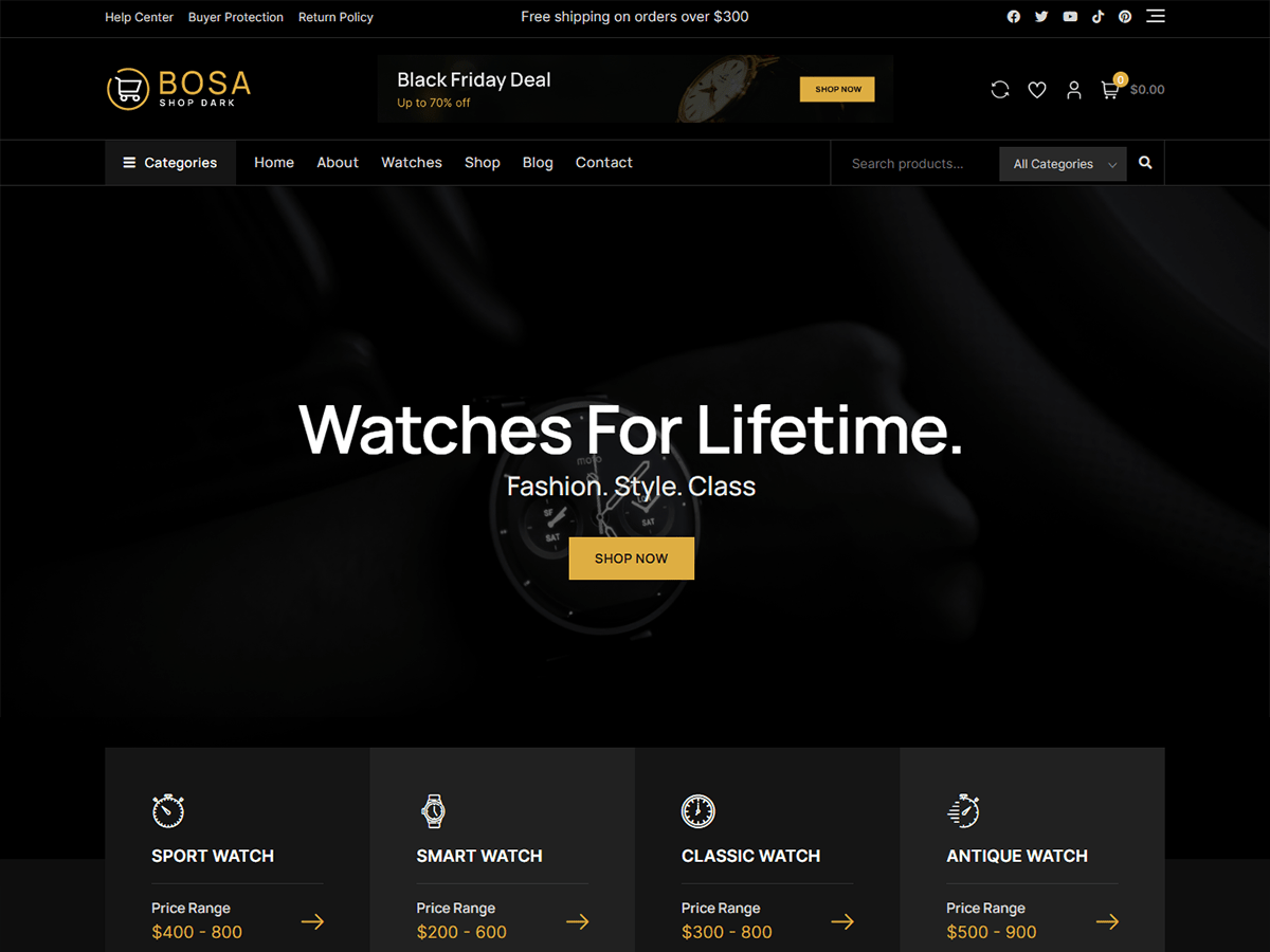Bosa Shop Dark