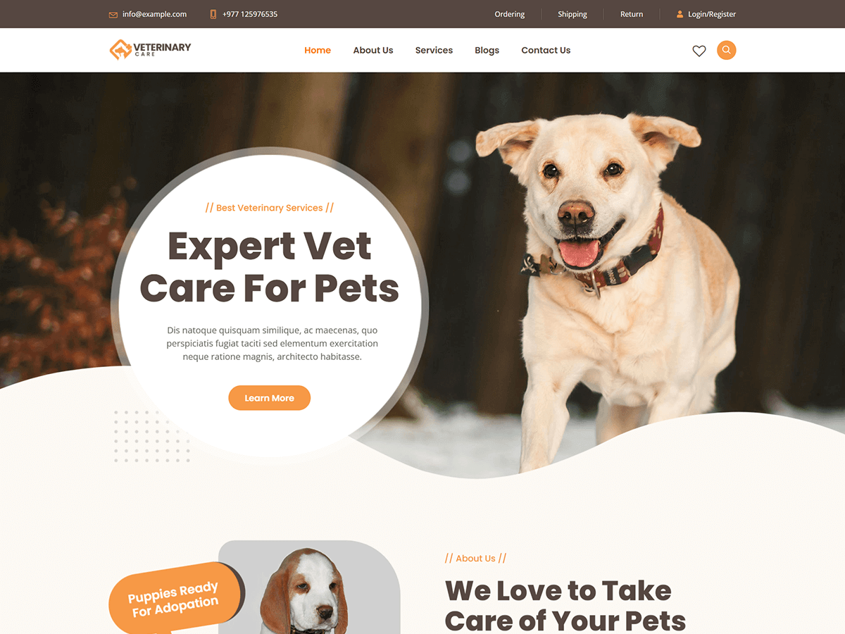 Bosa Veterinary Care - Tema WordPress Bosa Veterinary Care