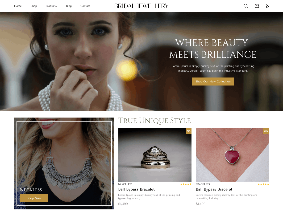 Bridal Jewelry Store - Tema WordPress Bridal Jewelry Store