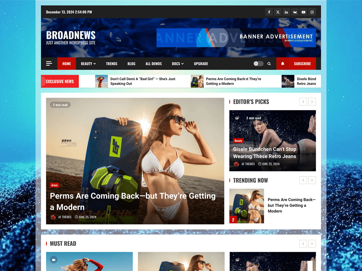 BroadNews - Tema WordPress BroadNews