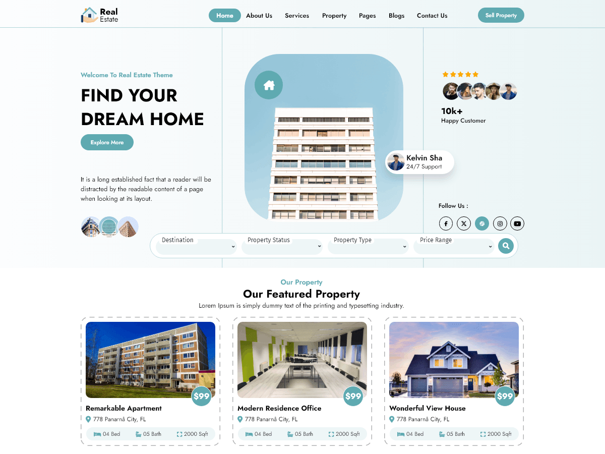Broker Agency - Tema WordPress Broker Agency