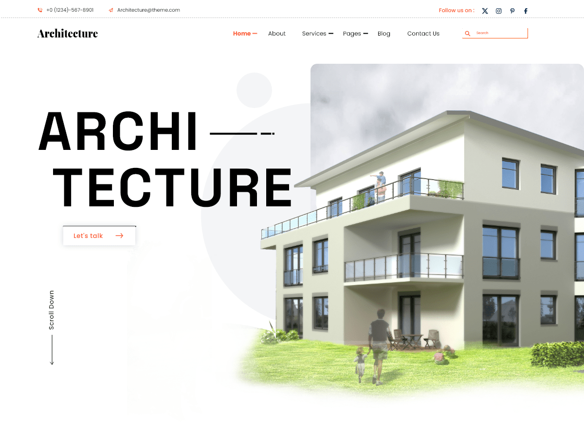 Building Architecture - Tema WordPress Building Architecture
